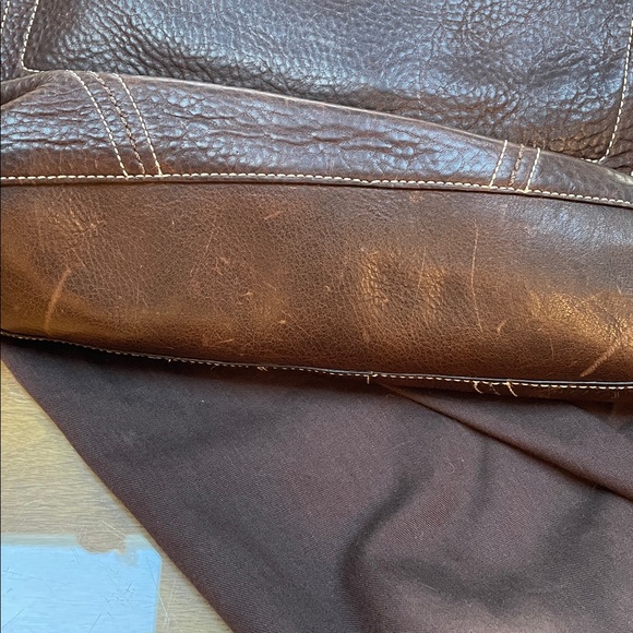 Vintage brown leather shoulder Coach Bag - Picture 6 of 16